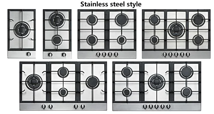 4 Burner Portable Gas Stove Tempered Glass Panel