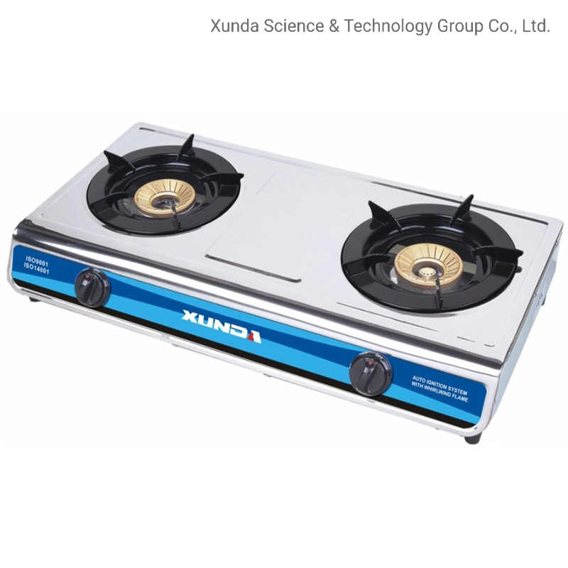 Double Burners Whirlwind Tornado Flame High Efficiency Stainless Steel Table Top Gas Stove Home Gas Cooking Burner